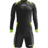 Zeus Paros Set Da Portiere Maglia A Maniche Lunghe Con Pantaloncini Nero Giallo Neon