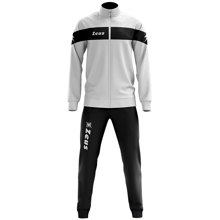 Zeus Tuta Apollo Uomo Completo Sportivo Bianco Nero 1 Zeus Tuta Apollo Uomo Completo Sportivo Bianco Nero