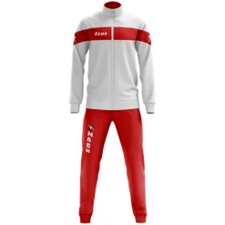 Zeus Tuta Apollo Uomo Completo Sportivo Bianco Rosso