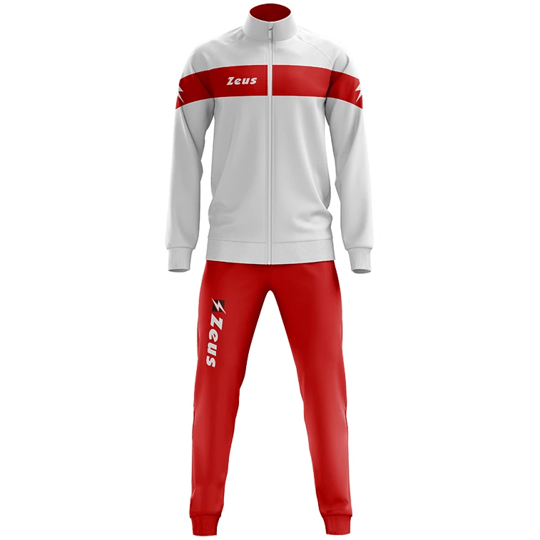 Zeus Tuta Apollo Uomo Completo Sportivo Bianco Rosso 1 Zeus Tuta Apollo Uomo Completo Sportivo Bianco Rosso