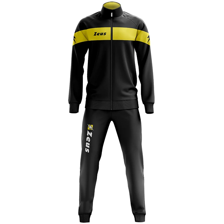 Zeus Tuta Apollo Uomo Completo Sportivo Nero Giallo 1 Zeus Tuta Apollo Uomo Completo Sportivo Nero Giallo