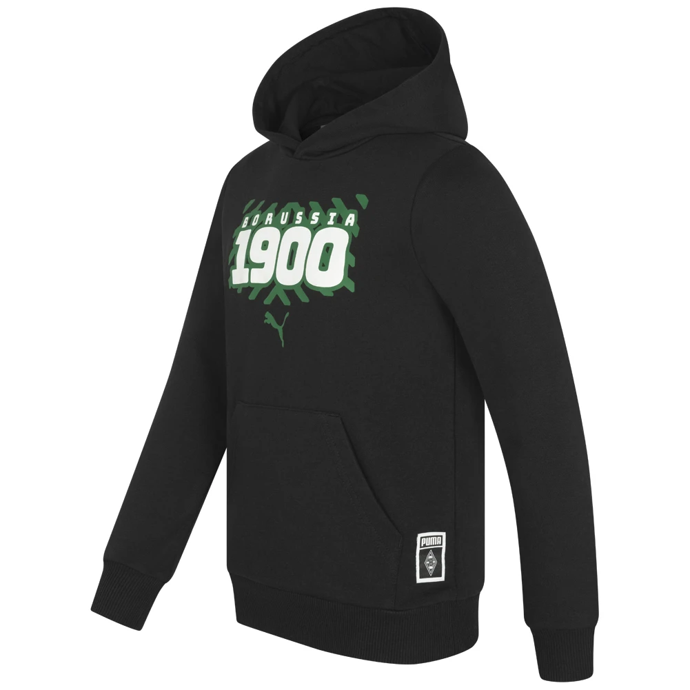 Borussia Mönchengladbach PUMA FtblCore Bambini Felpa Con Cappuccio 764167-03 2 Borussia Mönchengladbach PUMA FtblCore Bambini Felpa Con Cappuccio 764167-03 - immagine 2