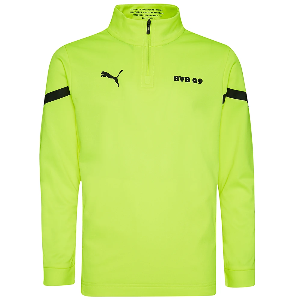 Borussia Dortmund BVB PUMA Prematch 1/4 Zip Bambini Felpa 764300-03 1 Borussia Dortmund BVB PUMA Prematch 1/4 Zip Bambini Felpa 764300-03