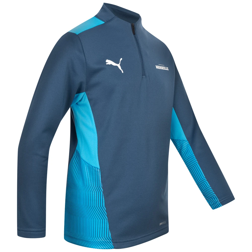 Olympique De Marseille PUMA 1/4-Zip Bambini Felpa 764386-05 2 Olympique De Marseille PUMA 1/4-Zip Bambini Felpa 764386-05 - immagine 2