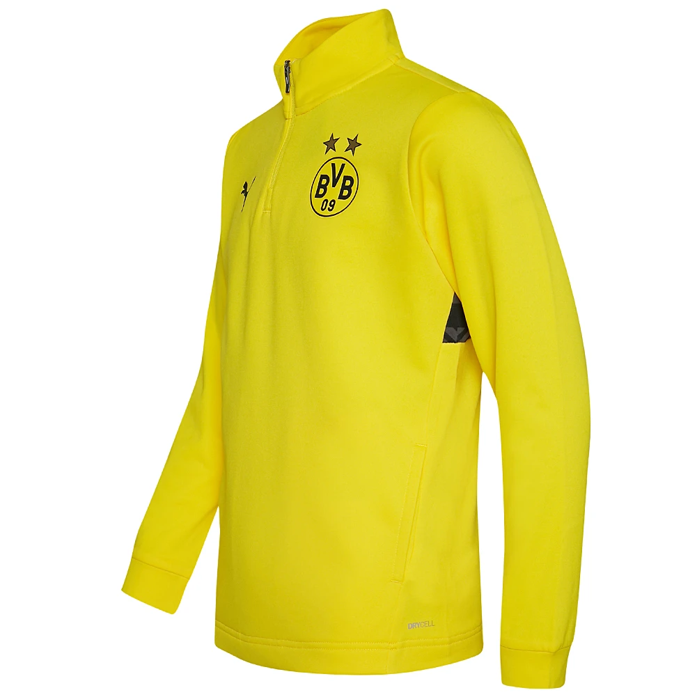 Borussia Dortmund BVB PUMA Prematch 1/4 Zip Bambini Felpa 765022-01 2 Borussia Dortmund BVB PUMA Prematch 1/4 Zip Bambini Felpa 765022-01 - immagine 2