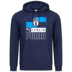 Italia FIGC PUMA FtblCore Uomo Felpa Con Cappuccio 767126-09