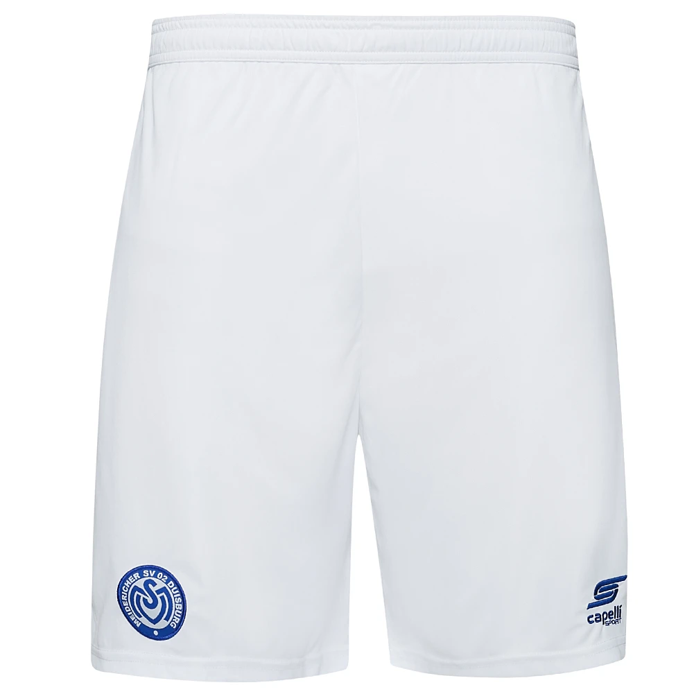 MSV Duisburg Capelli Sport Uomo Shorts AGA-2450E Bianco-royal Blue Blu 1 MSV Duisburg Capelli Sport Uomo Shorts AGA-2450E Bianco-royal Blue Blu