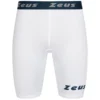 Zeus Bermuda Elastic Pro Uomo Leggings Sportivi Bianco