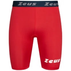 Zeus Bermuda Elastic Pro Uomo Leggings Sportivi Rosso