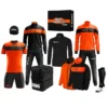 Zeus Apollo Set Da Calcio Box Teamwear Da 12 Pezzi Nero Neon Arancione