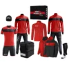 Zeus Apollo Set Da Calcio Box Teamwear Da 12 Pezzi Nero Rosso