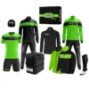 Zeus Apollo Set Da Calcio Box Teamwear Da 12 Pezzi Neon Verde Nero