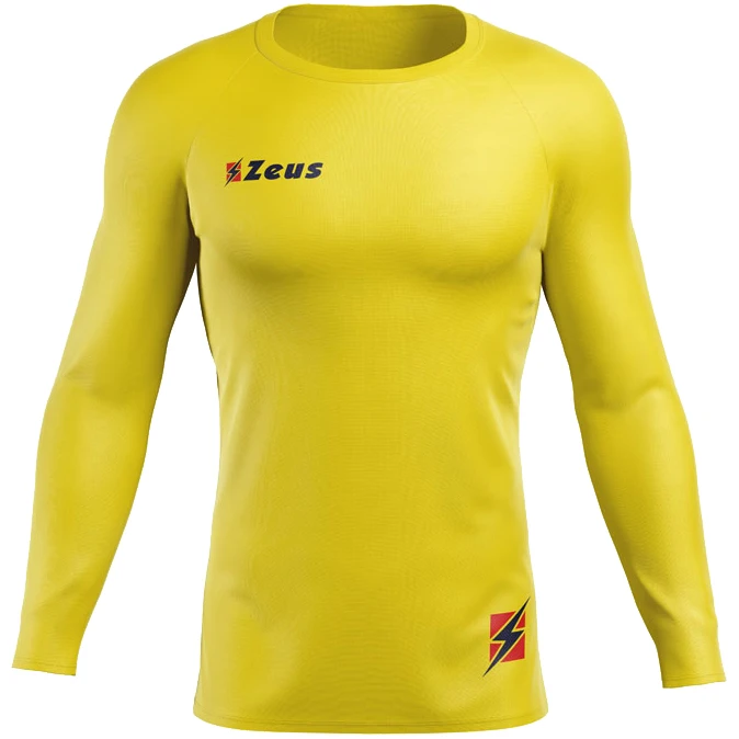 Zeus Fisiko Baselayer Maglietta Aderente A Maniche Lunghe Giallo 1 Zeus Fisiko Baselayer Maglietta Aderente A Maniche Lunghe Giallo