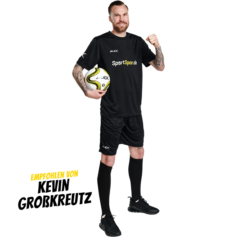 JELEX "Team 22" Divisa Da Calcio 2 Pezzi Nero 3 JELEX "Team 22" Divisa Da Calcio 2 Pezzi Nero - immagine 3