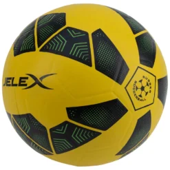 JELEX Bolzplatzheld Pallone Da Calcio In Gomma Nero-giallo -Negozio al dettaglio Zeus JLX 183 3