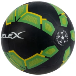 JELEX Bolzplatzheld Pallone Da Calcio In Gomma Nero-verde -Negozio al dettaglio Zeus JLX 184 3