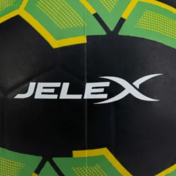 JELEX Bolzplatzheld Pallone Da Calcio In Gomma Nero-verde -Negozio al dettaglio Zeus JLX 184 5