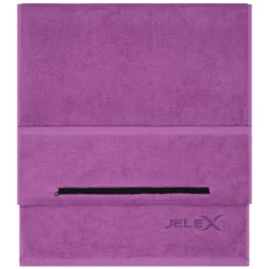 JELEX "100FIT" Asciugamano Da Palestra Con Tasca Viola -Negozio al dettaglio Zeus JLX 279 4