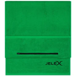 JELEX "100FIT" Asciugamano Da Palestra Con Tasca Verde -Negozio al dettaglio Zeus JLX 280 4