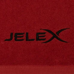 JELEX "100FIT" Asciugamano Da Palestra Con Tasca Rosso -Negozio al dettaglio Zeus JLX 284 5