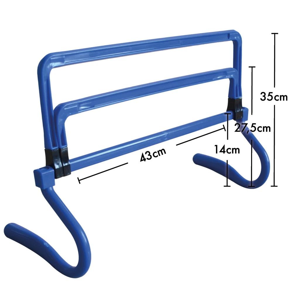 JELEX Ostacoli Da Allenamento Regolabili In Altezza 4-Set Blu 2 JELEX Ostacoli Da Allenamento Regolabili In Altezza 4-Set Blu - immagine 2