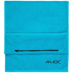 JELEX "100FIT" Asciugamano Da Palestra Con Tasca Turchese -Negozio al dettaglio Zeus JLX 96 3w6djccz0WM4gP