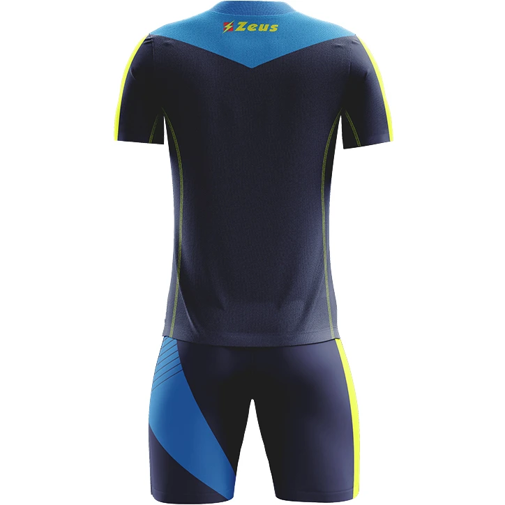 Zeus Kit Alex Uomo Set Da Calcio Con Shorts Royal Blue Giallo Fluo 2 Zeus Kit Alex Uomo Set Da Calcio Con Shorts Royal Blue Giallo Fluo - immagine 2