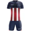 Zeus Kit Hero Set Da Calcio Con Shorts Blu Rosso
