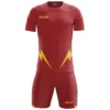 Zeus Kit Hero Set Da Calcio Con Shorts Rosso Giallo