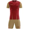 Zeus Kit Hero Set Da Calcio Con Shorts Oro Rosso