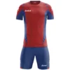 Zeus Kit Hero Set Da Calcio Con Shorts Rosso Royal Blue