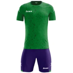 Zeus Kit Hero Set Da Calcio Con Shorts Viola Verde