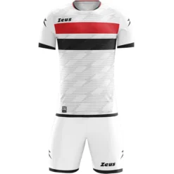 Zeus Icon Teamwear Set Maglia Con Pantaloncini Bianco Nero