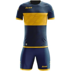 Zeus Icon Teamwear Set Maglia Con Pantaloncini Giallo Navy