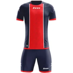 Zeus Icon Teamwear Set Maglia Con Pantaloncini Rosso Navy