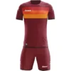 Zeus Icon Teamwear Set Maglia Con Pantaloncini Arancione Rosso Scuro