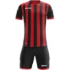 Zeus Icon Teamwear Set Maglia Con Pantaloncini Nero Rosso