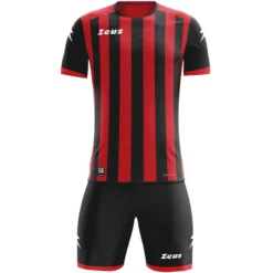 Zeus Icon Teamwear Set Maglia Con Pantaloncini Nero Rosso