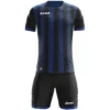 Zeus Icon Teamwear Set Maglia Con Pantaloncini Nero Royal Blue