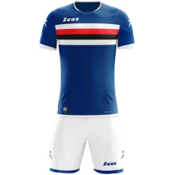 Zeus Icon Teamwear Set Maglia Con Pantaloncini Royal Blue Bianco