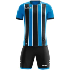 Zeus Icon Teamwear Set Maglia Con Pantaloncini Royal Blue Nero
