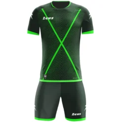 Zeus Icon Teamwear Set Maglia Con Pantaloncini Verde Verde Neon