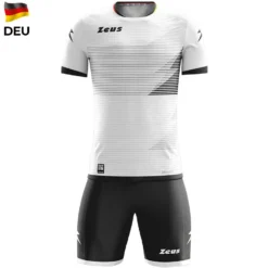 Zeus Mundial Teamwear Set Maglia Con Pantaloncini Bianco Nero