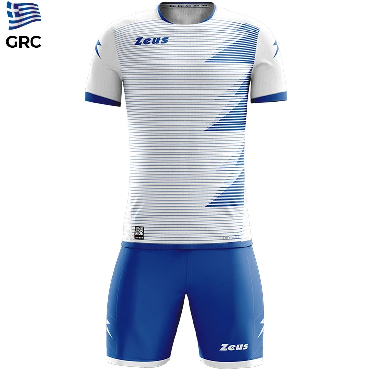 Zeus Mundial Teamwear Set Maglia Con Pantaloncini Bianco Royal Blue 1 Zeus Mundial Teamwear Set Maglia Con Pantaloncini Bianco Royal Blue