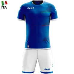 Zeus Mundial Teamwear Set Maglia Con Pantaloncini Royal Blue Bianco