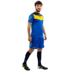 Givova Kit Campo Set Maglia + Shorts Blu Medio/giallo