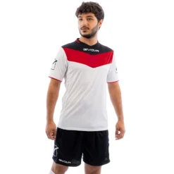 Givova Kit Campo Set Maglia + Shorts Rosso/bianco
