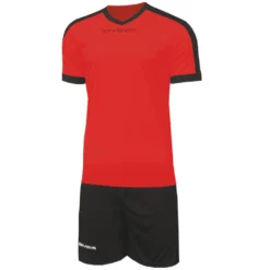 Givova Kit Revolution Maglietta Da Calcio Con Shorts Arancione Nero