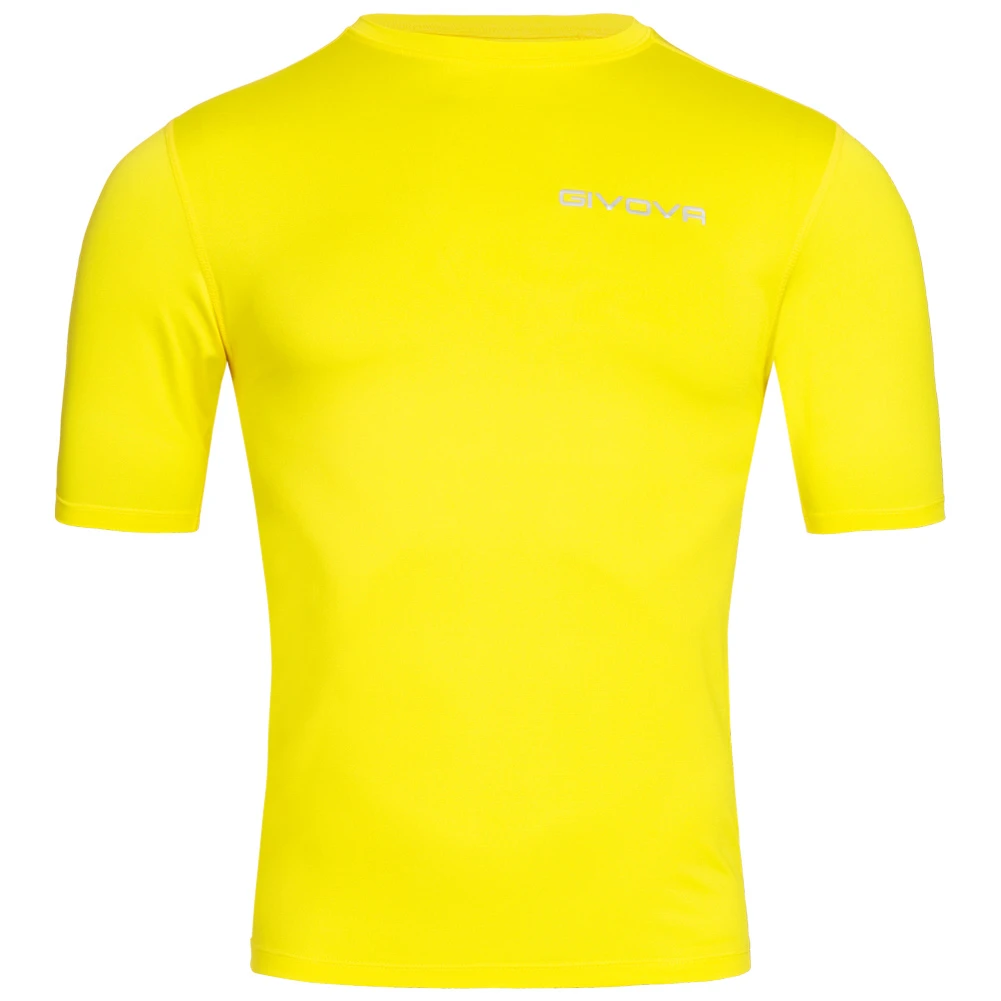 Givova Baselayer Maglietta Sportiva "Corpus 2" Giallo 1 Givova Baselayer Maglietta Sportiva "Corpus 2" Giallo