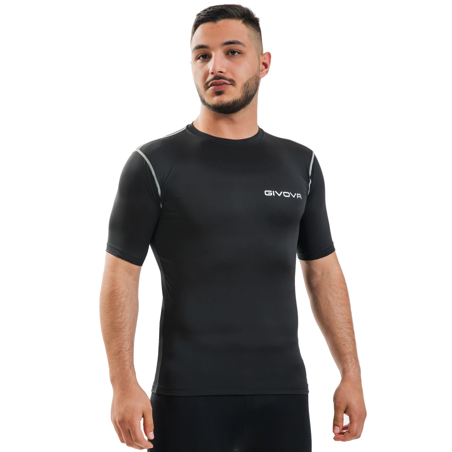 Givova Baselayer Maglietta Sportiva "Corpus 2" Nero 1 Givova Baselayer Maglietta Sportiva "Corpus 2" Nero